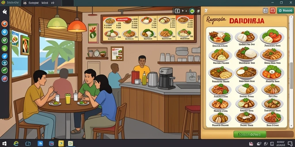hokiarena - Screenshot menampilkan mode multiplayer dengan pemain lain.